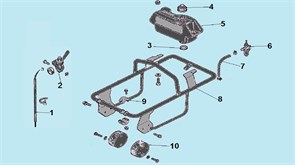 Виброизолятор двигателя вибротрамбовки Champion TR72 (рис.10) 80K-C05