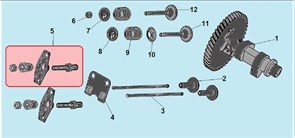 Сухарь впускного клапана двигателя Champion G200-1HK (рис.8) G200-1HKDAF011