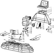 Орех М8 затирочной машины Conmec CRT830 (рис.22) 56008CRT830