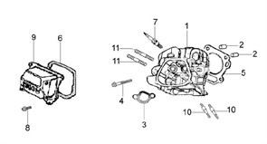 {{photo.Alt || photo.Description || 'Прокладка ГБЦ культиватора Efco MZ 2050 R - MZ 2050 RX (рис. 5)'}}