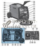 Ручка сварочного полуавтомат Telwin BIMAX 152 TURBO 121424 121424_tlw