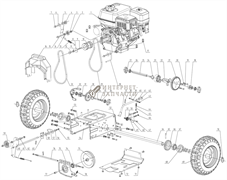 Кольцо стопорное  снегоуборщика RedVerg RD-ST65E-1.35 6650271_RD