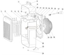 Двигатель 400V/50Hz/30W электрообогревателя Redverg RD-EHS5/380-20 6645292_RD