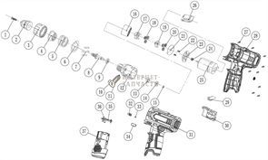 Двигатель шуруповёрта Redverg RD-SD10L/1-1-25 6645258_RD