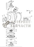 Нижний коннектор чайника Galaxy GL0218 390800