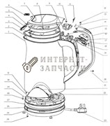 Нижний коннектор чайника Galaxy GL0313 390955