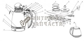 Ручка чайника Galaxy GL0404 391077