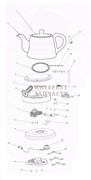 Корпус  чайника Galaxy GL0501 391080