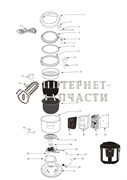 Galalxy  Уплотнительное кольцо крышки  мультиварки Galaxy GL2645 391366