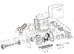Передняя пластиковая панель   мясорубки Galaxy GL2400 391401