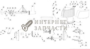 Крышка электродвигателя мясорубки Galaxy GL2405 391428