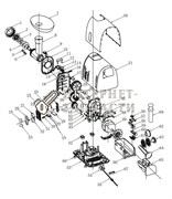 Крышка корпуса редуктора мясорубки Galaxy GL2406/2407 391435