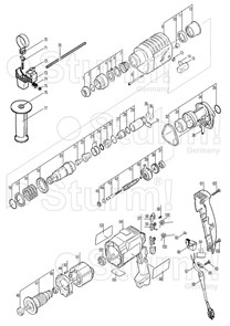 Шестерня перфоратора Sturm RH 2550 RH2550/2551-38