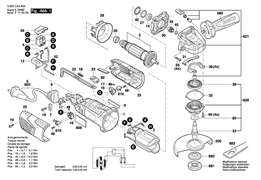 ПОМЕХОПОДАВЛЯЮЩИЙ ФИЛЬР болгарки Bosch PWS 1000-125 (рис.12) 2609007029