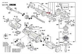 Этикетка фирмы GWS 19-125 CIST болгарки Bosch GWS 19-125 CIST (рис.9) 160111C0ED