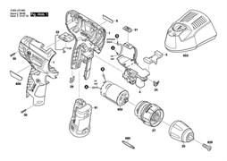 Отверточная насадка Screwdriver Bit шуруповерта Bosch PSR 10,8 LI-2 (3603J72900) (рис.680) 2609160063