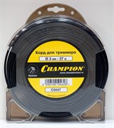 Корд триммерный CHAMPION  Nylsaw 3.0мм*37м (черный зубчатый) C5047