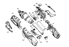 Левый шланг аккумуляторной отвертки Einhell TE-SD 3,6 LI  (4513490) (рис.17) 451349001017
