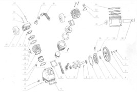 Поршень компрессорной головки Elitech ТС 2090 (рис.17) 702032400