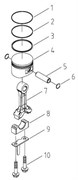 Поршень генератора FUBAG ТI 1000 №4 KG5504003