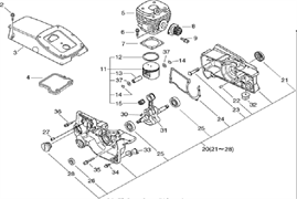 АМОРТИЗАТОР (B) бензореза ECHO CSG680 (рис.33) ECH10091732430