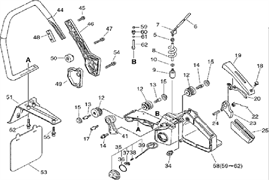 ПАЛЕЦ ПРУЖИНА 5*25 бензореза ECHO CSG680 (рис.24) ECH90034250025